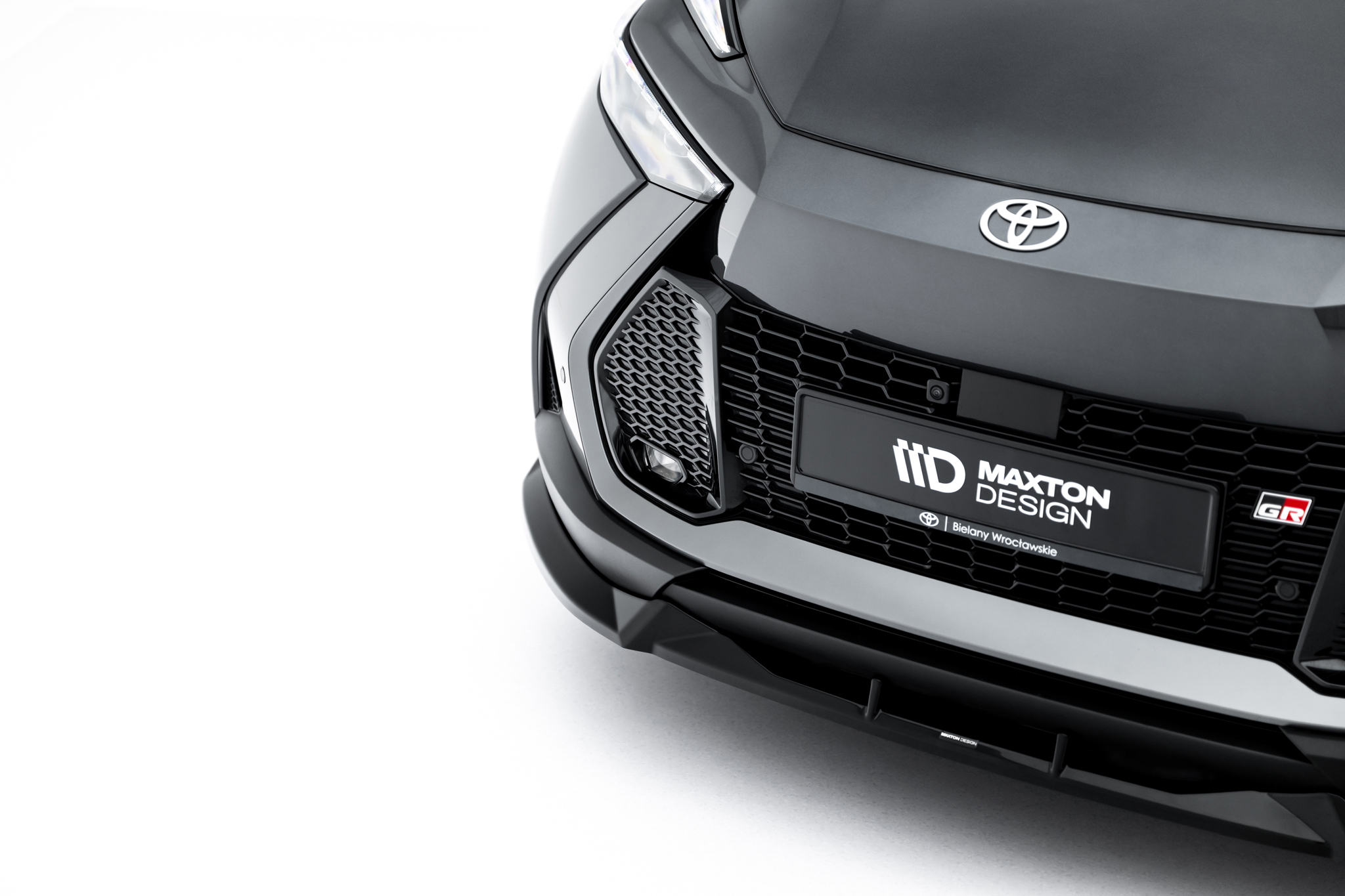 Street+ Spoilerlippe Front Ansatz passend für Toyota C-HR Mk2 schwarz Hochglanz