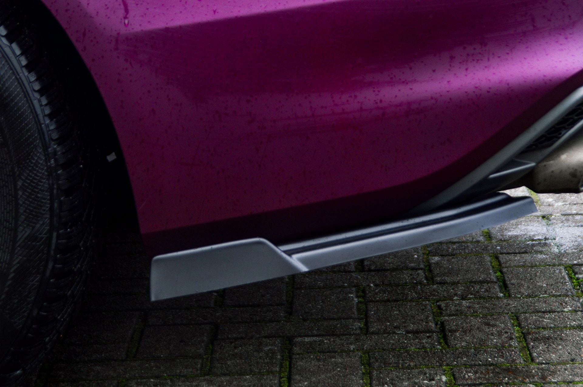 Heckansatz Seitenteile mit Wings für Audi A4 B8 mit S-Line +S4 Carbon Optik