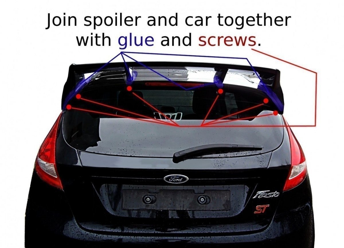 Dachspoiler RS Look Ford Fiesta Mk7 / Mk7 FL