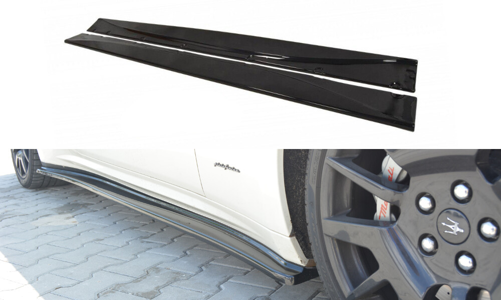 Seitenschweller Ansatz passend für Maserati GRANTURISMO 2007-2011 Carbon Look