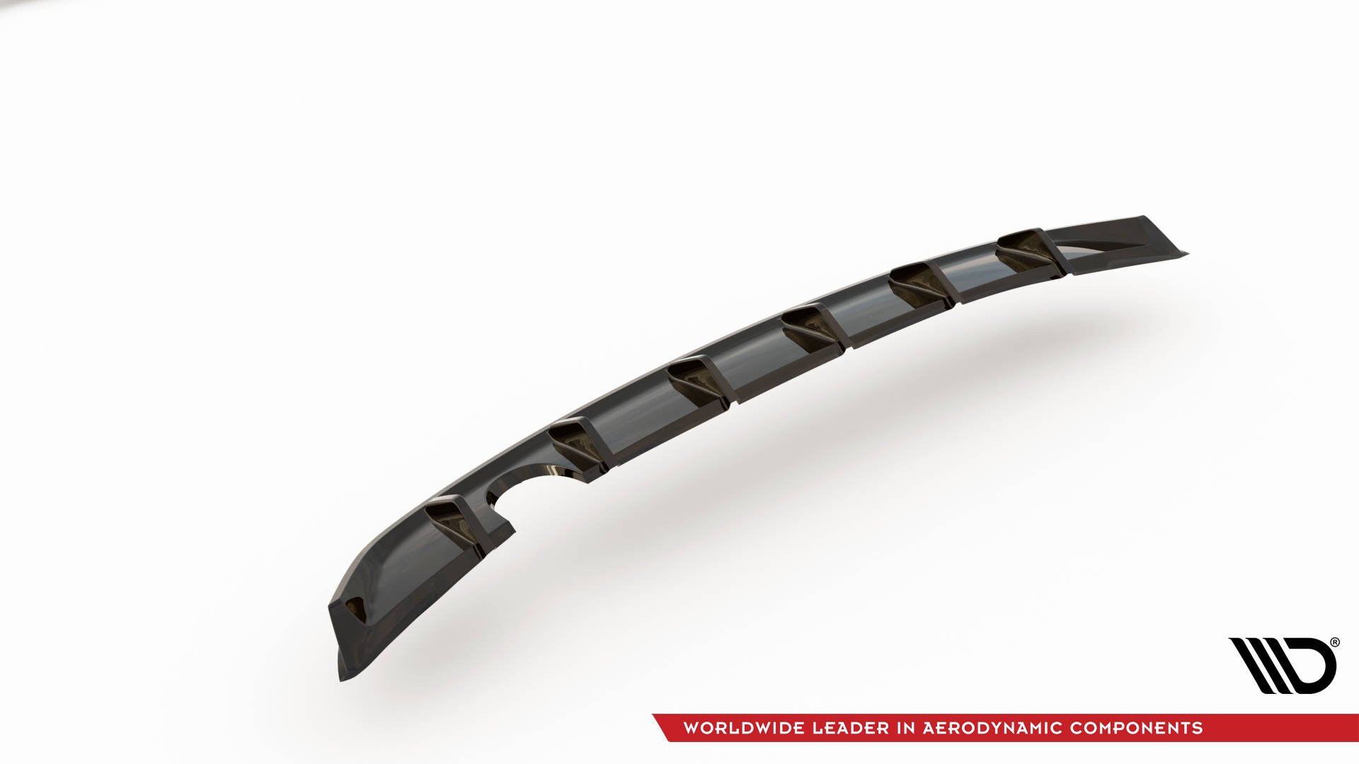 Street+ Heck Ansatz Diffusor passend für VW Up GTI schwarz Hochglanz