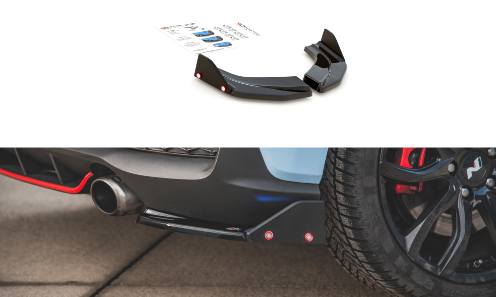 Street+ Heck Ansatz Flaps V.6 passend fürHyundai I30 N Mk3 Hatchback
