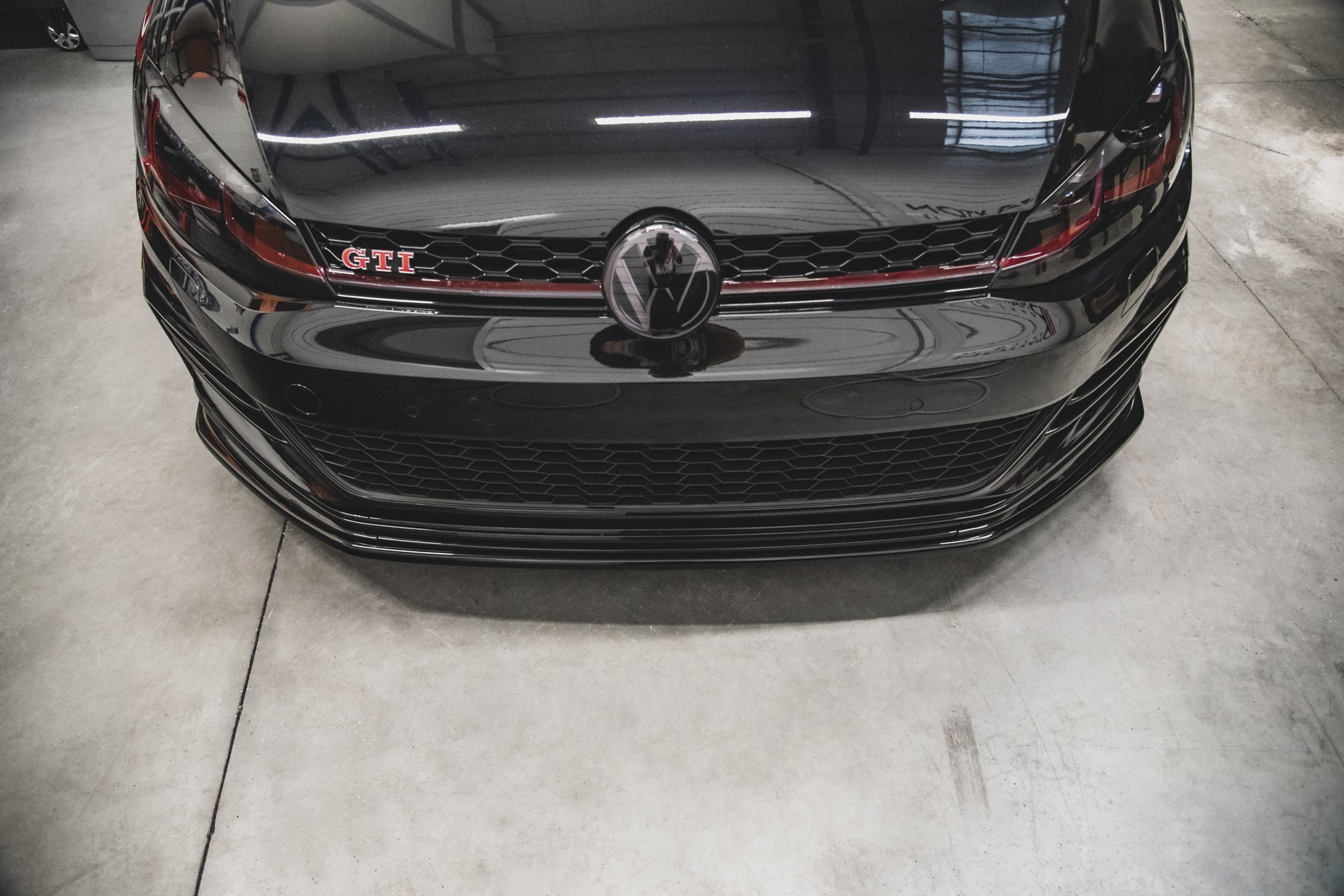 Street+ Spoilerlippe Front Ansatz passend für VW Golf 7 GTI TCR rot Hochglanz