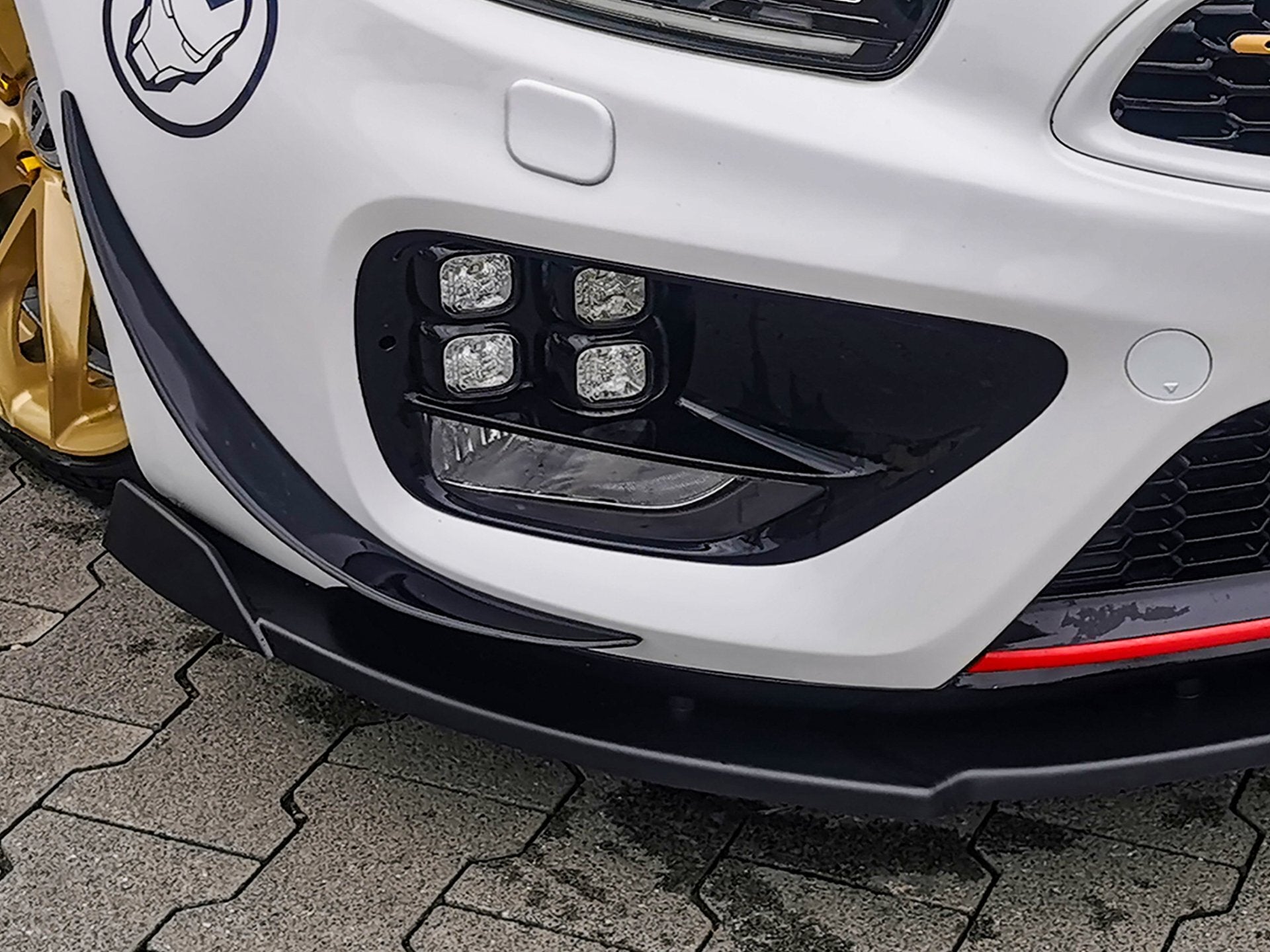 CUP Frontspoilerlippe V2 mit Wing für Kia Ceed GT Pro Ceed GT ab Bj. 2013-2018 Carbon Optik