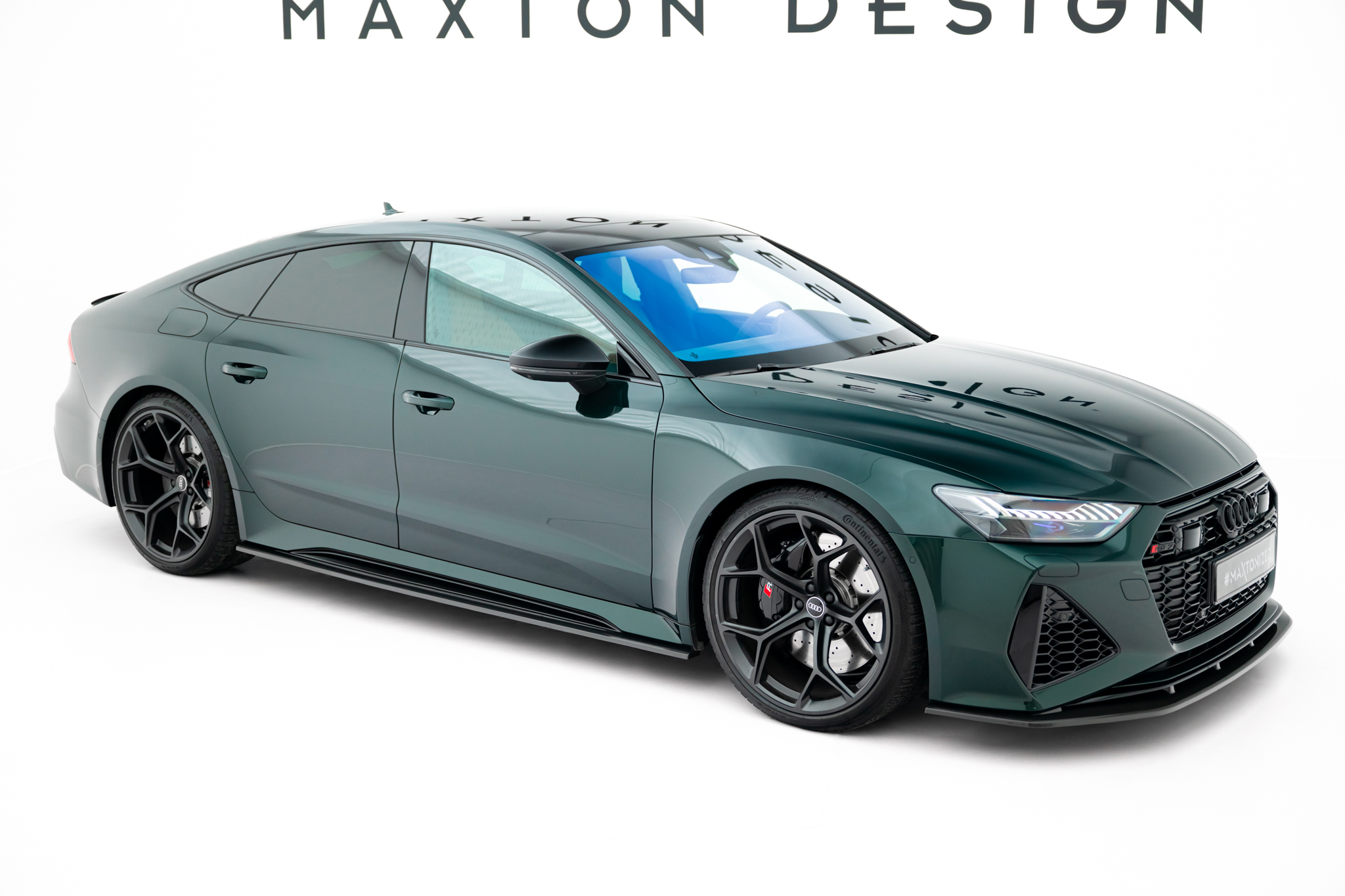 Carbon Fiber Seitenschweller Ansatz Leisten passend für Audi RS7 C8