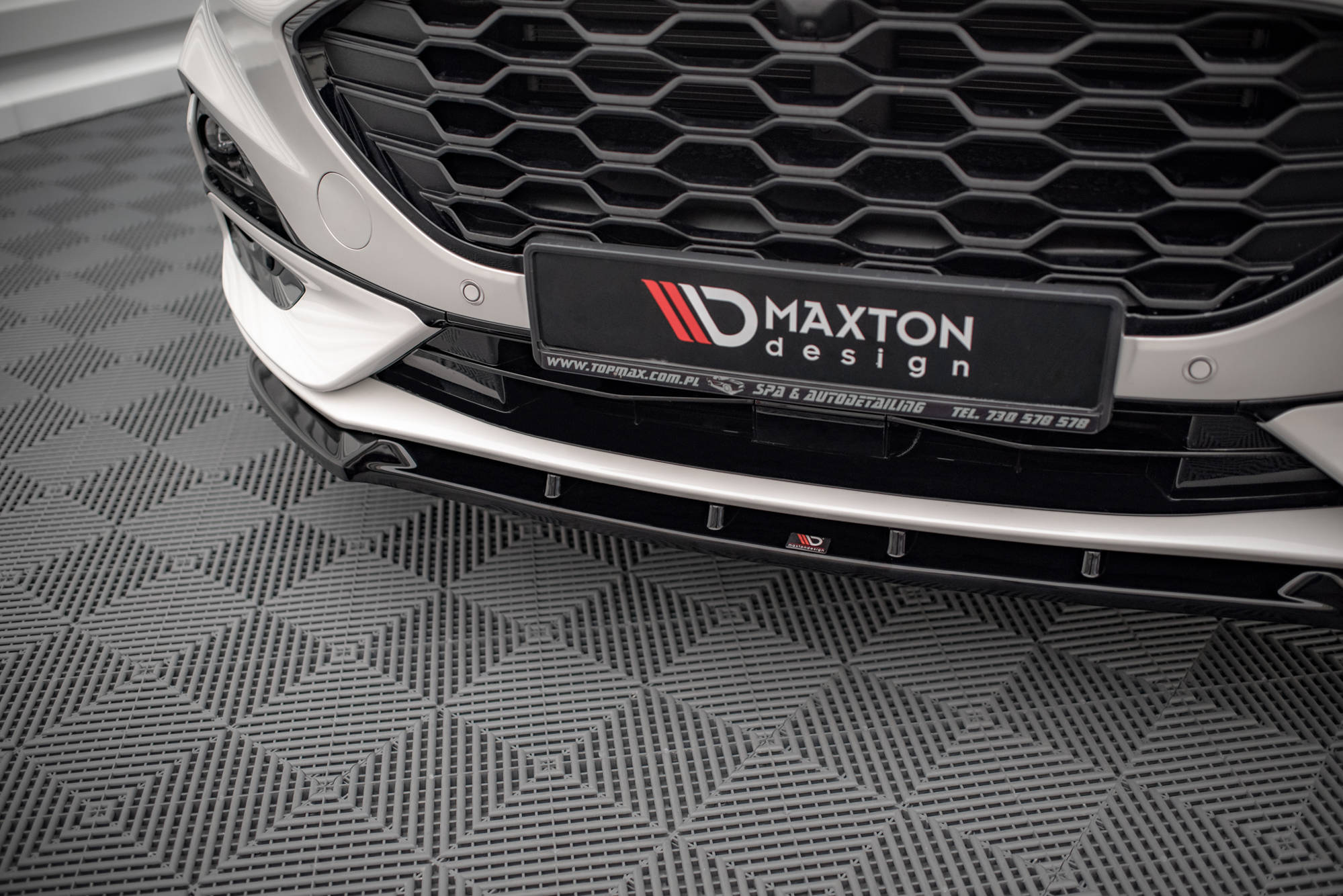 Street+ Spoilerlippe Front Ansatz passend für Ford Kuga ST-Line Mk3 schwarz Hochglanz