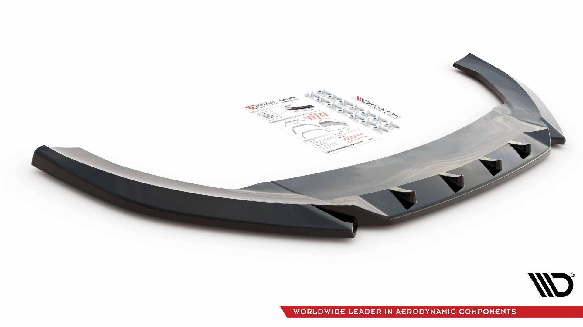 Frontlippe V.3 passend für CUPRA Leon Mk1 schwarz Hochglanz