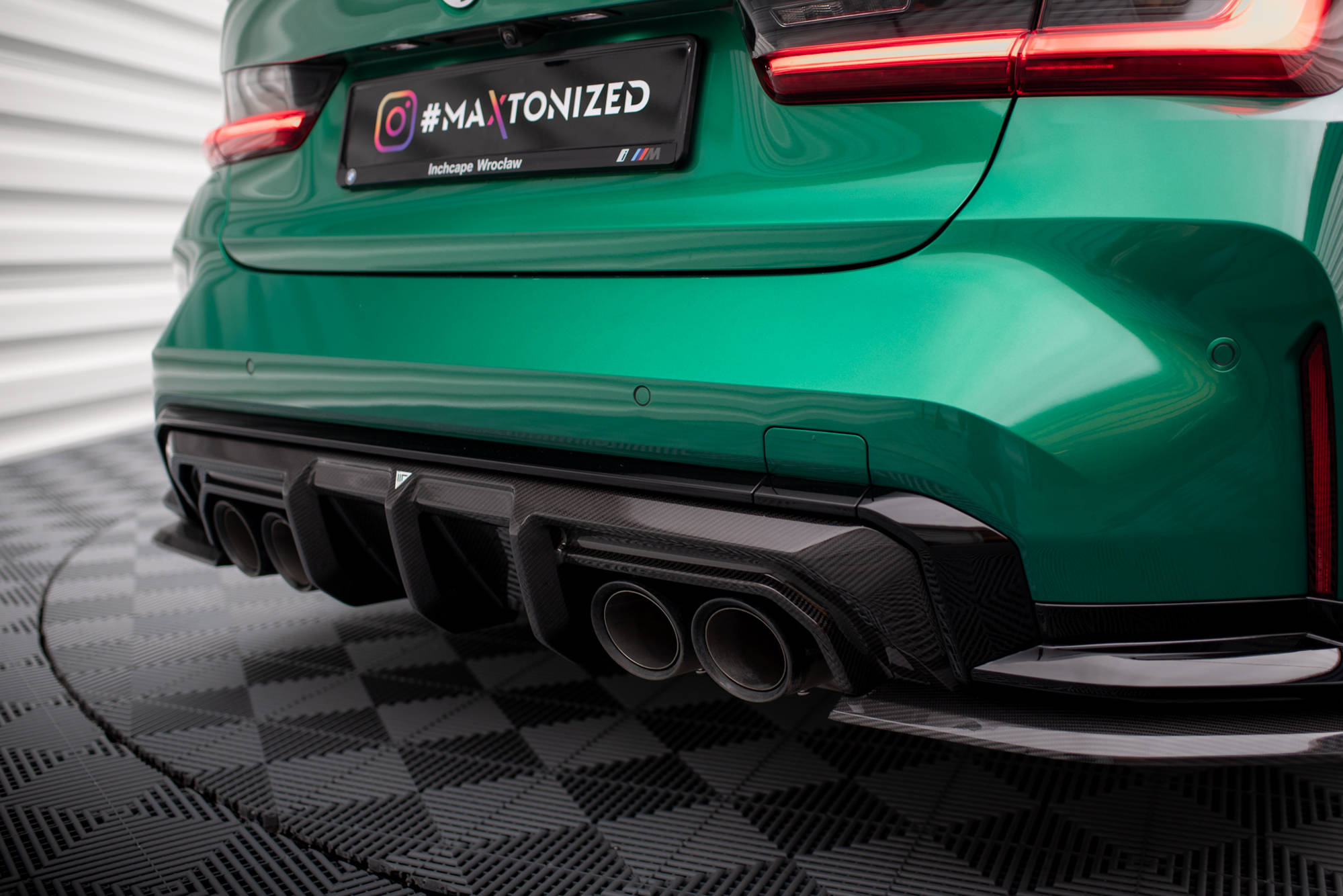 Carbon Fiber Heck Ansatz Diffusor passend für BMW M3 Limousine / Touring G80 / G81
