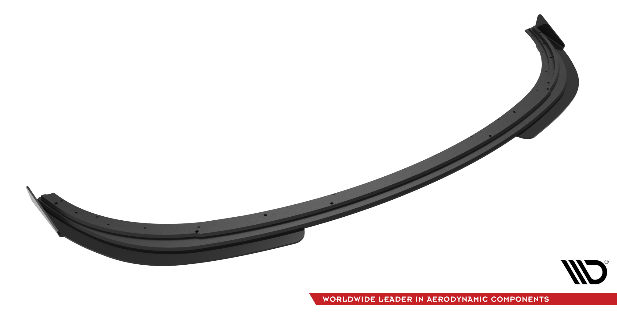 Street Pro Spoilerlippe Front Ansatz passend für Ford Fiesta ST Mk6 rot+ Hochglanz Flaps