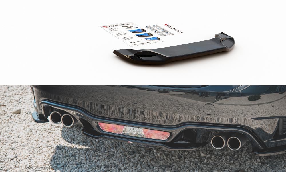 Mittlerer Diffusor Heck Ansatz für Fiat 124 Spider Abarth Carbon Look
