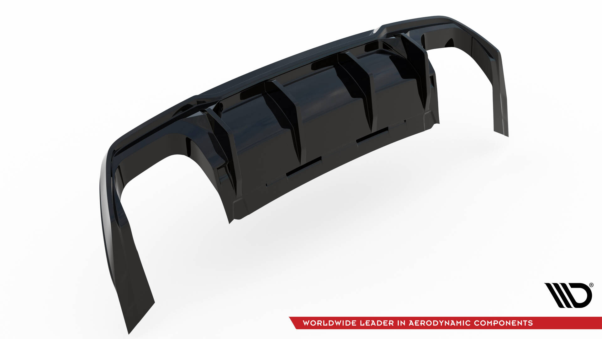 Heckansatz Diffusor V.3 + Endrohre passend für CUPRA Formentor VZ Mk1 / Mk1 FL schwarz Hochglanz