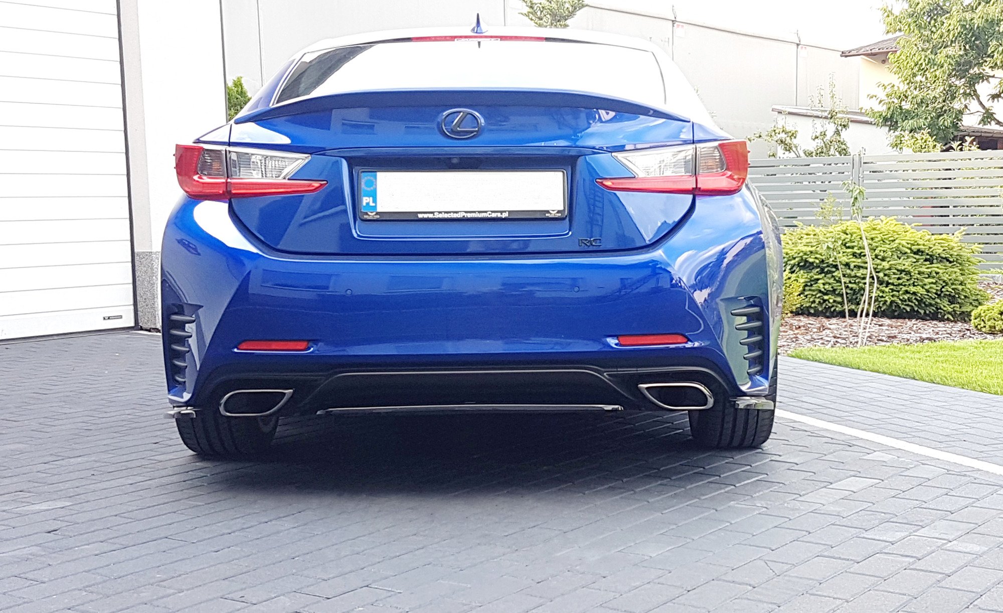 Heckansatz Lexus Rc Mk1 schwarz Hochglanz