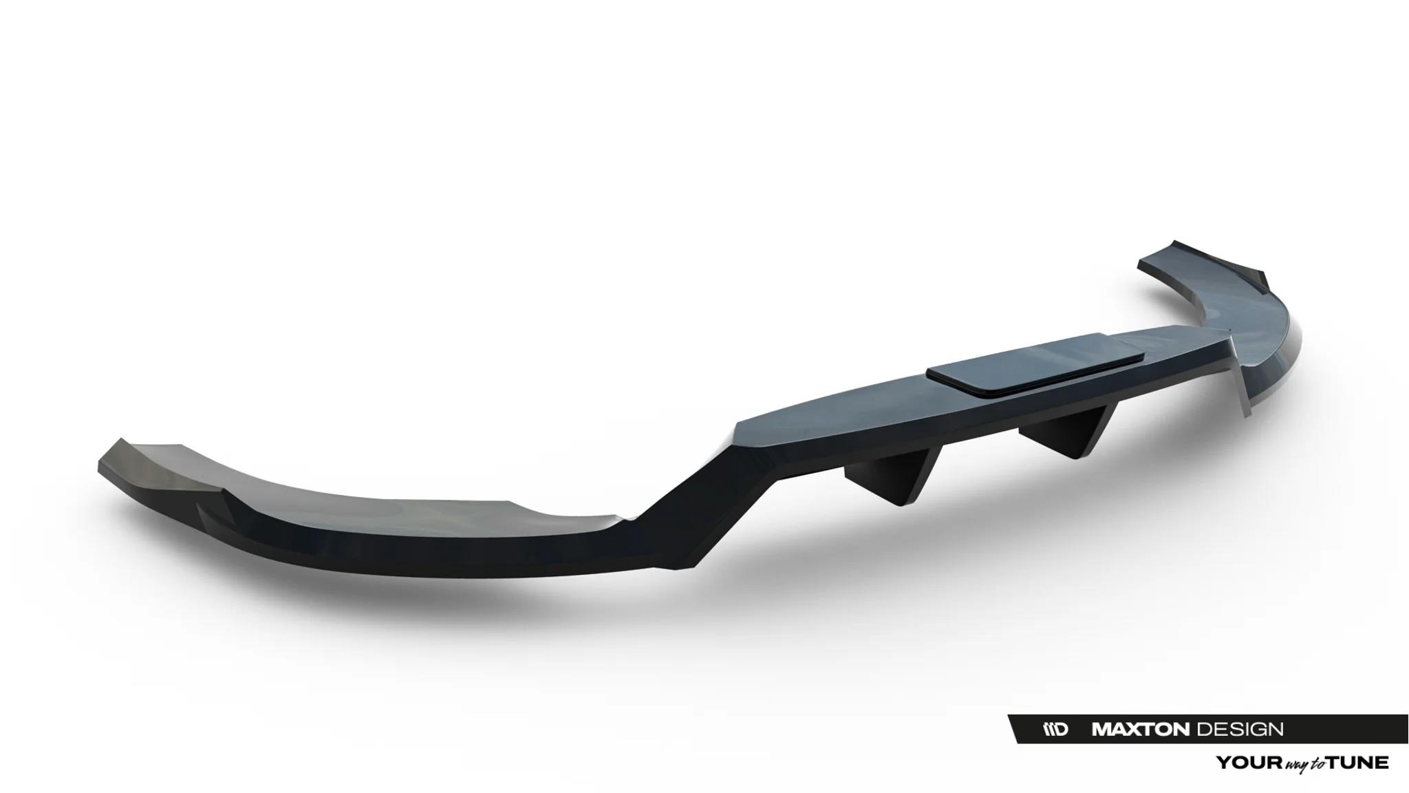 Street+ Mittlerer Diffusor RACE passend für Skoda Scala Mk1 Facelift schwarz Hochglanz