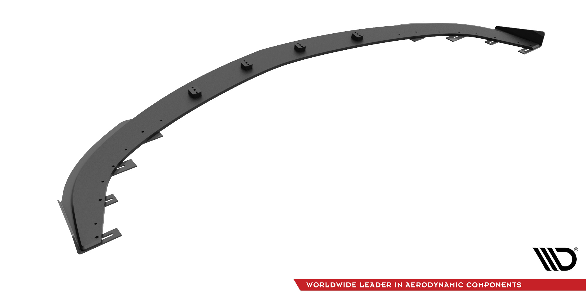 Street Pro Spoilerlippe Front Ansatz passend für Mazda 3 MPS Mk1 rot+ Hochglanz Flaps