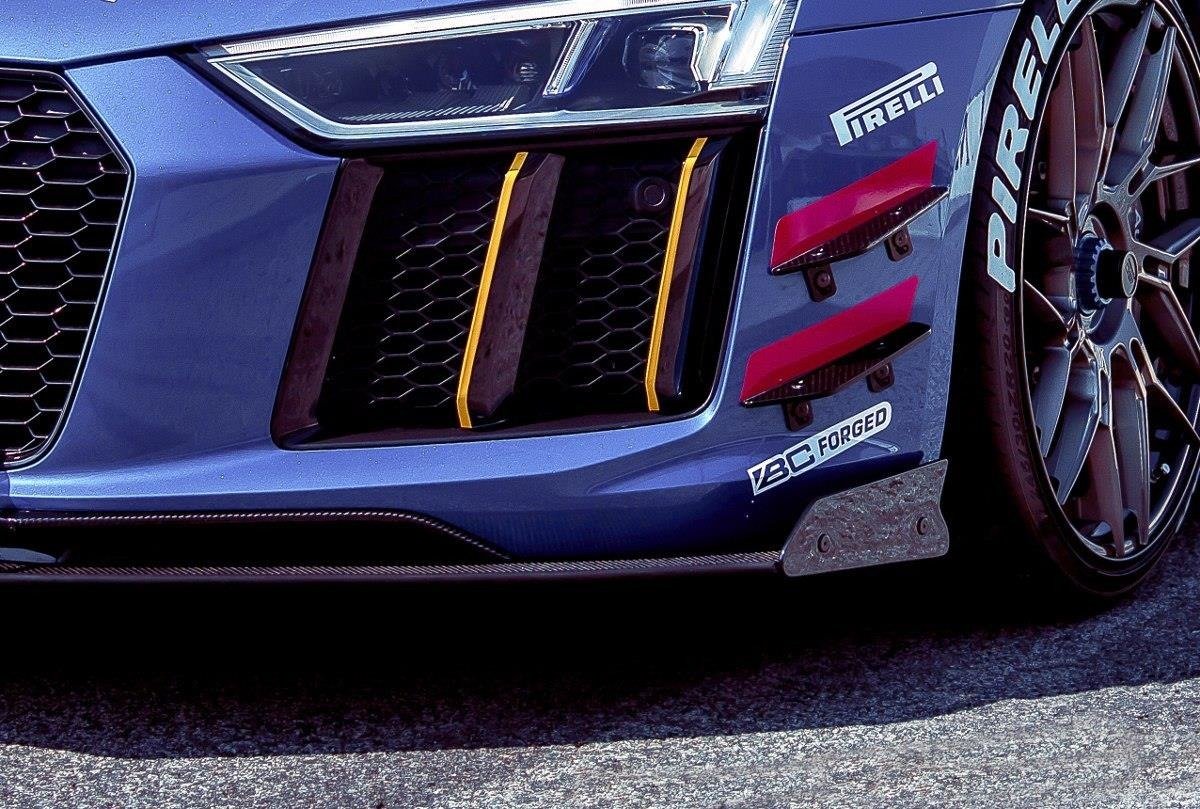 Ailes de pare-chocs avant Canards Audi R8 Mk.2