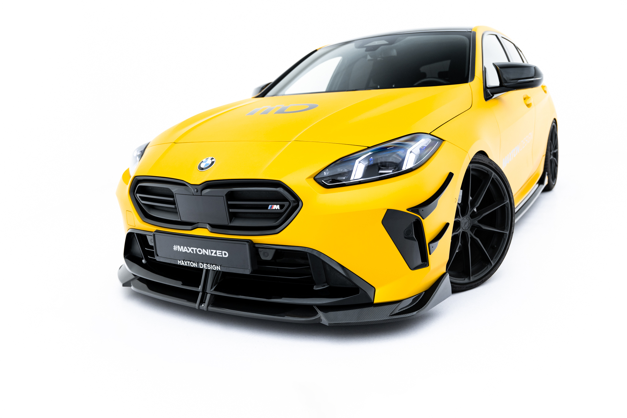 Carbon Fiber Spoilerlippe Front Ansatz passend für BMW M135i / 1 M-Paket F70