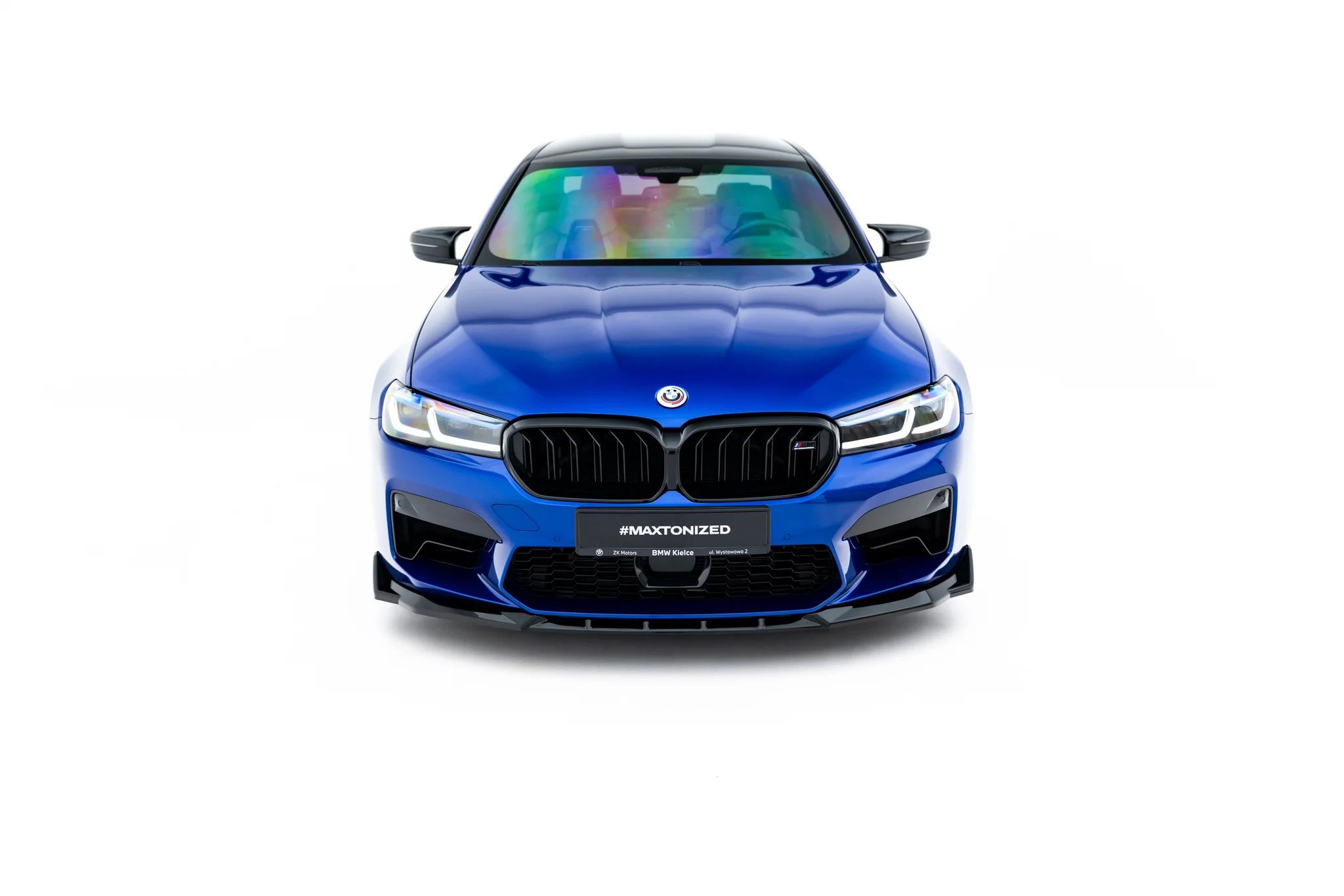 Frontlippe V.4 passend für BMW M5 F90 Facelift schwarz Hochglanz