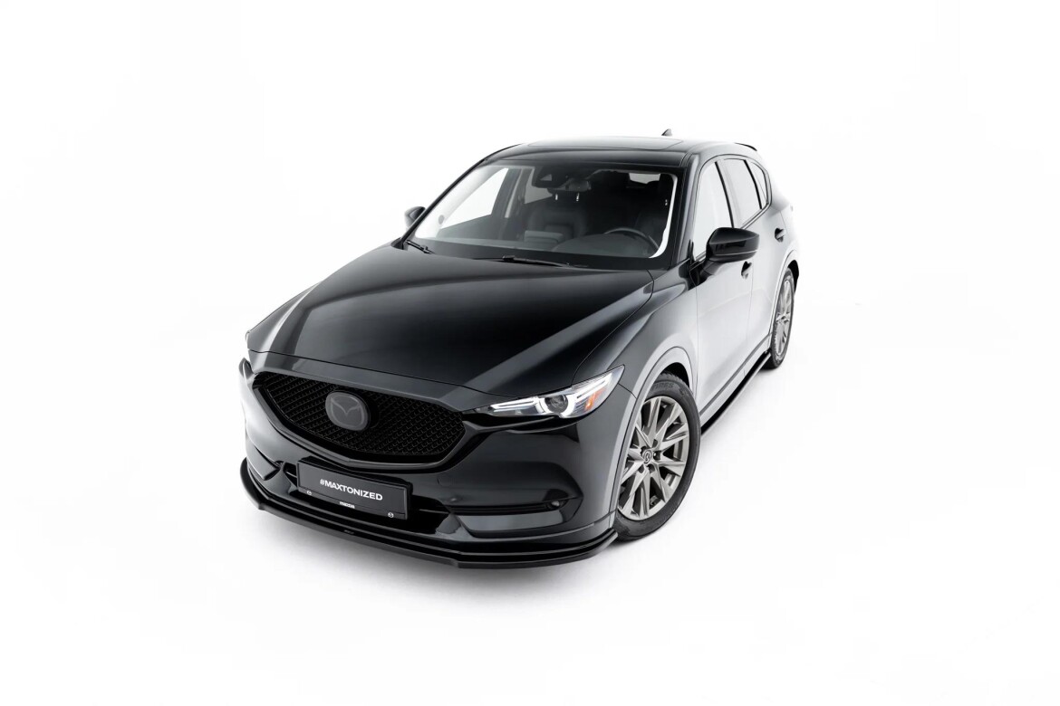 Frontlippe passend für Mazda CX-5 Mk2 schwarz Hochglanz