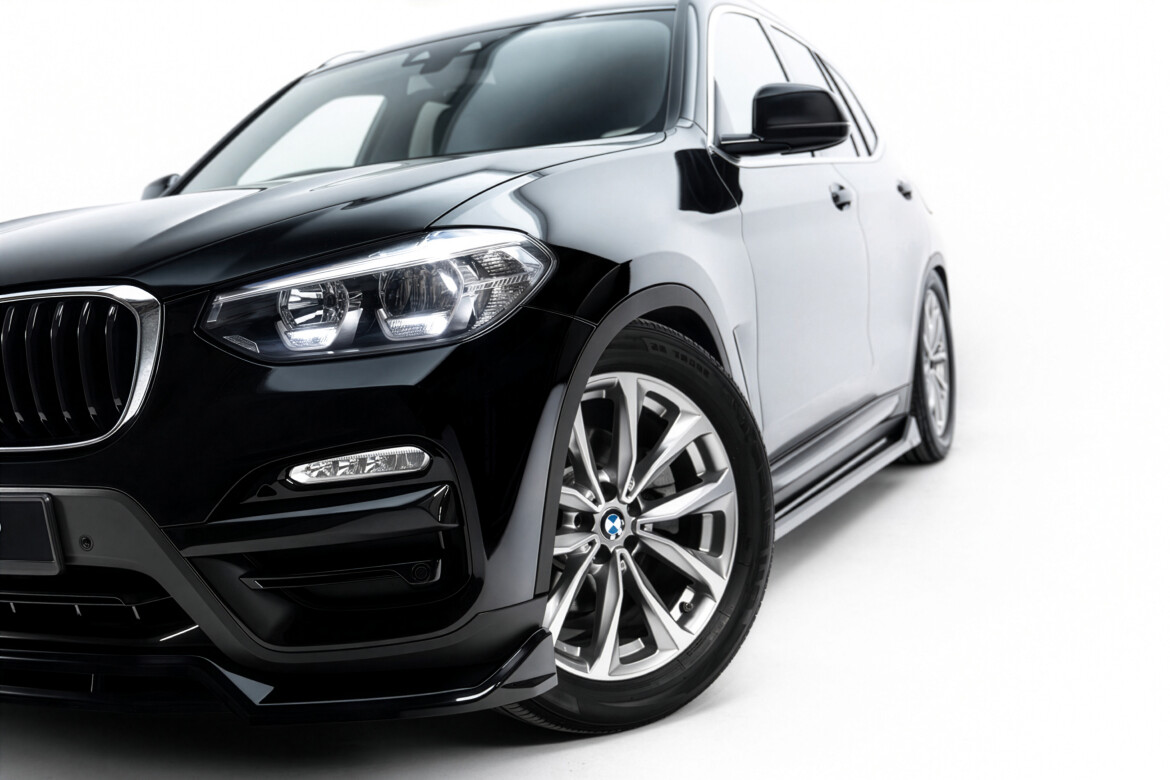Frontlippe passend für BMW X3 G01 schwarz Hochglanz