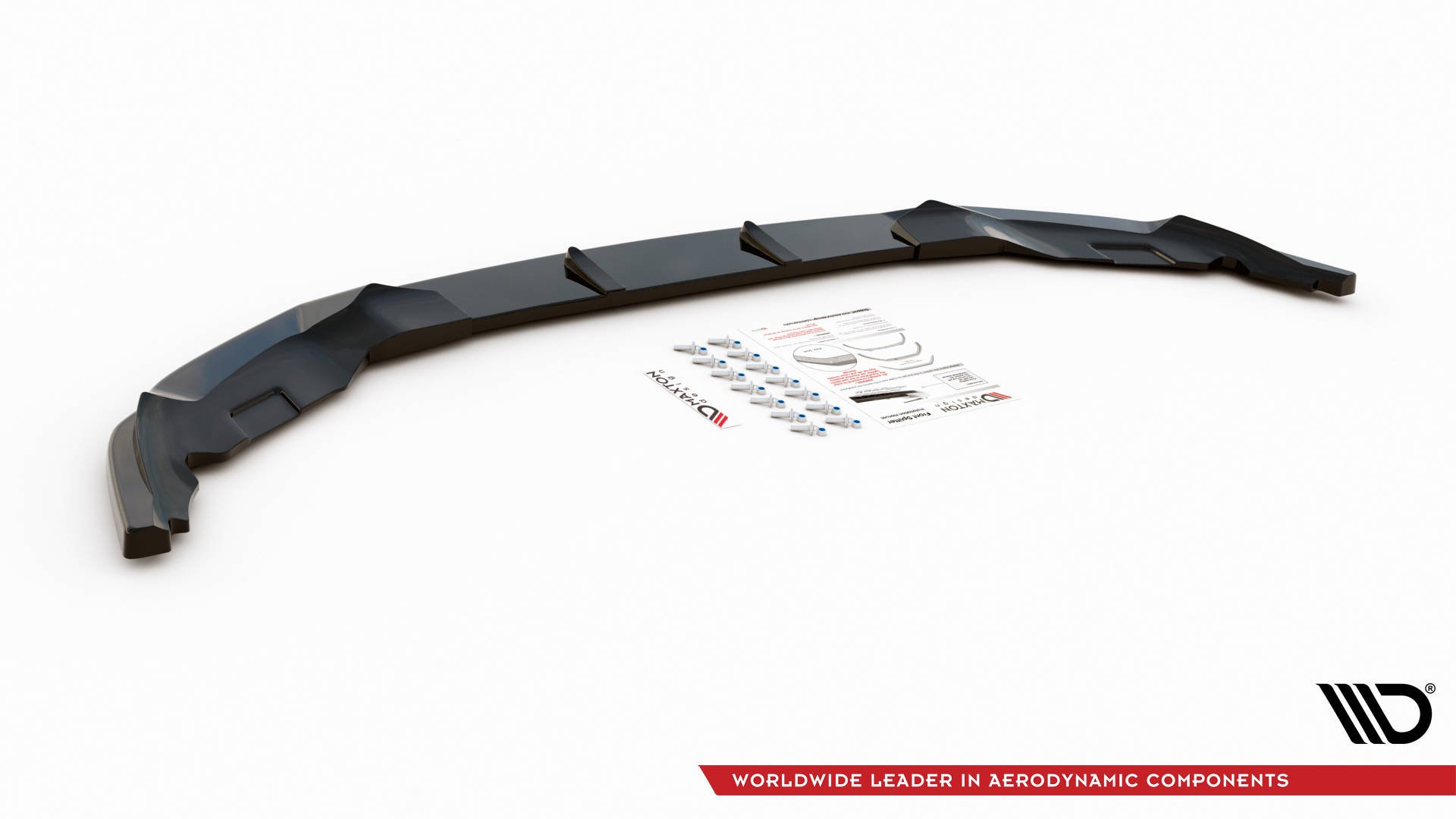 Street+ Spoilerlippe Front Ansatz passend für BMW 6er GT M-Paket G32 FL schwarz Hochglanz