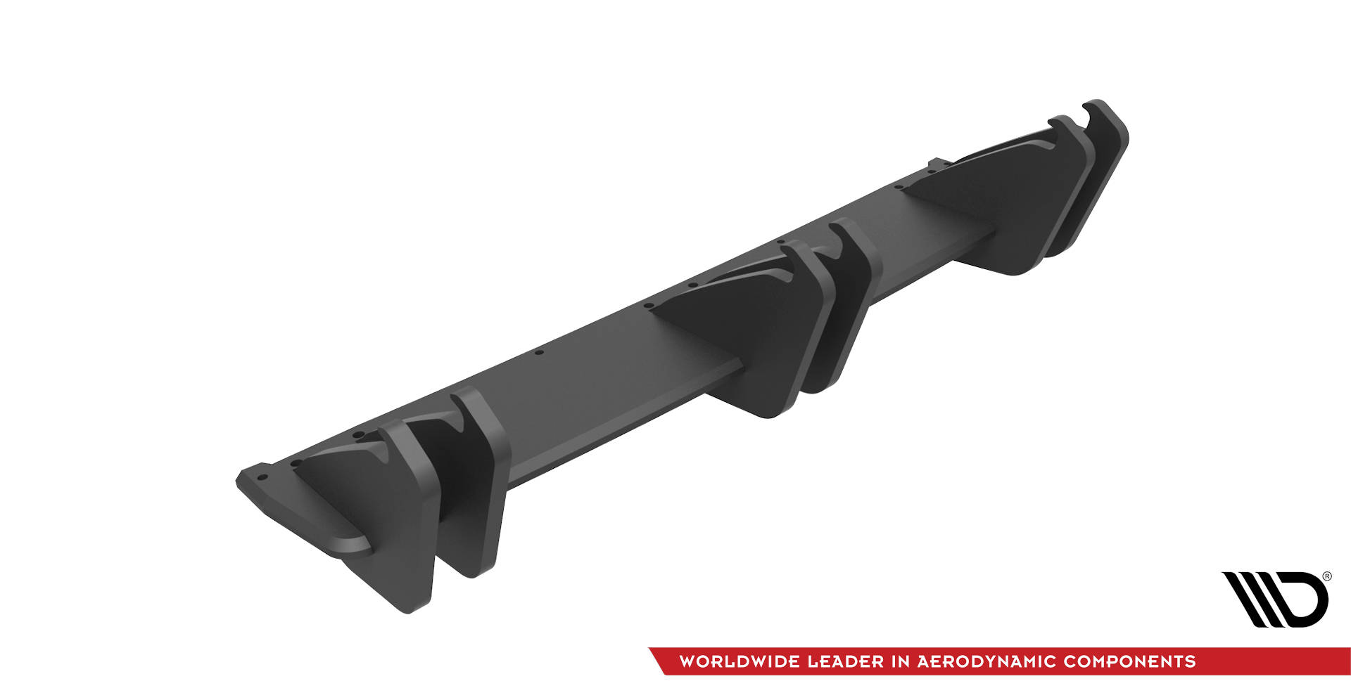 Street Pro Heckschürze Heck Ansatz Diffusor passend für VW Golf R Mk7 schwarz-rot