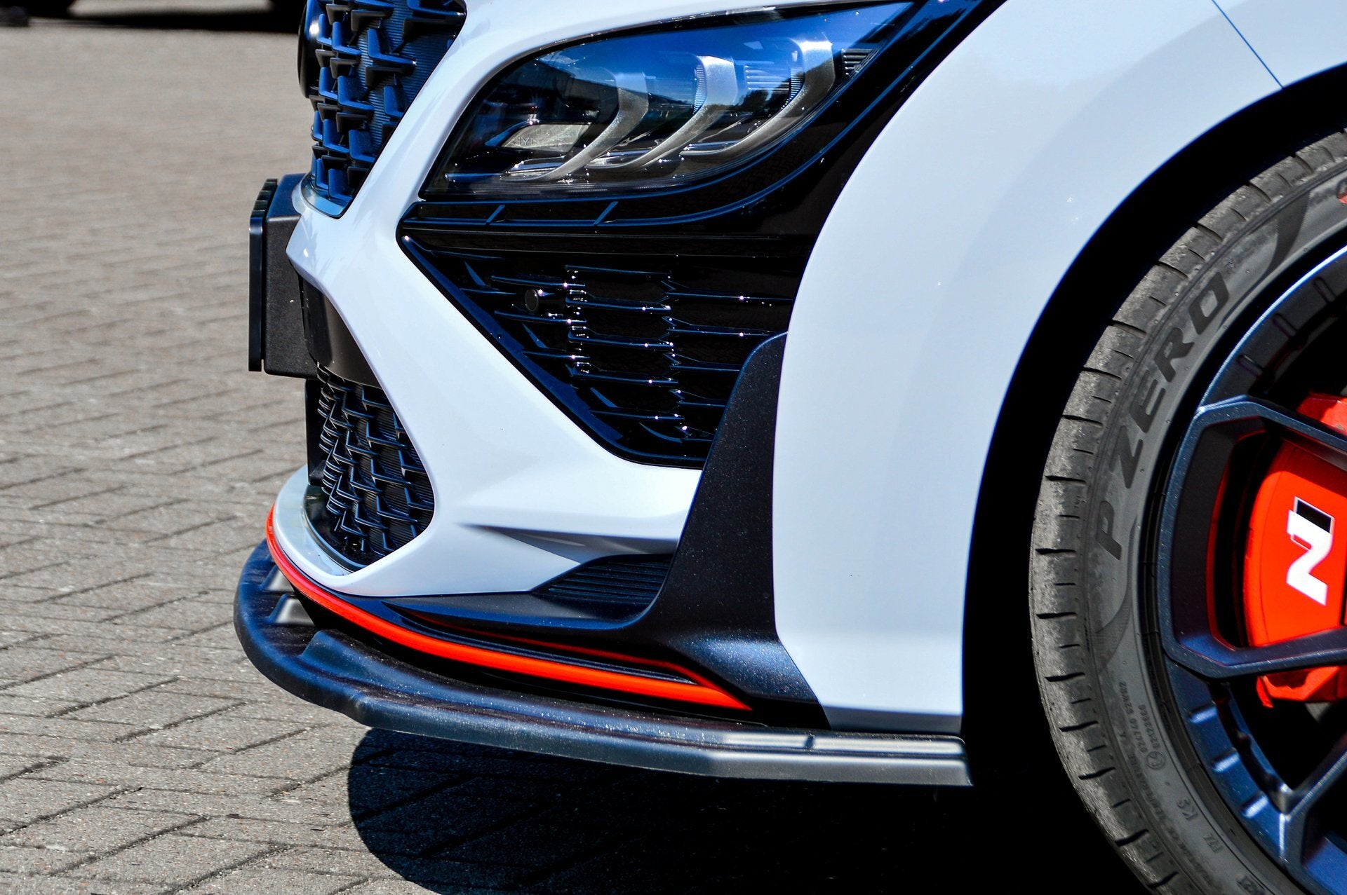 Cup Frontspoilerlippe für Hyundai Kona N + N-Line ab Bj.2020- Carbon Optik