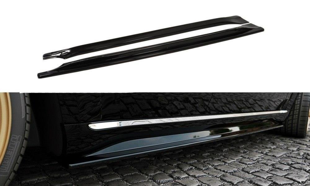 Street+ Seitenschweller Leisten passend für Jeep Grand Cherokee Summit WK2 FL schwarz Hochglanz