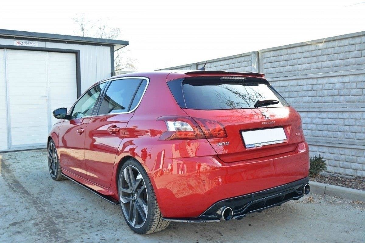 Spoiler CAP für PEUGEOT 308 II GTI schwarz Hochglanz