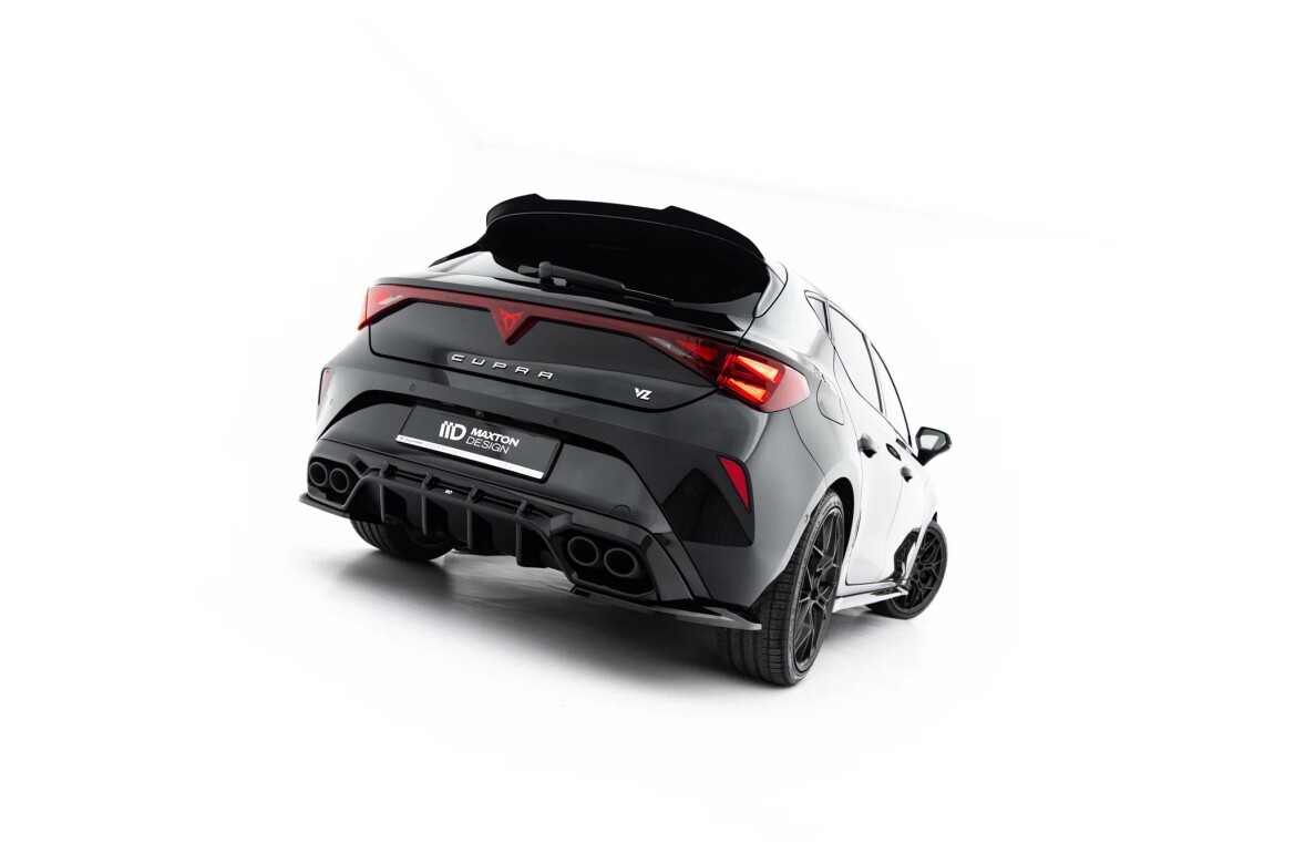 Diffusor Flaps V.2 passend für Cupra Leon Hatchback Mk1 Facelift schwarz Hochglanz