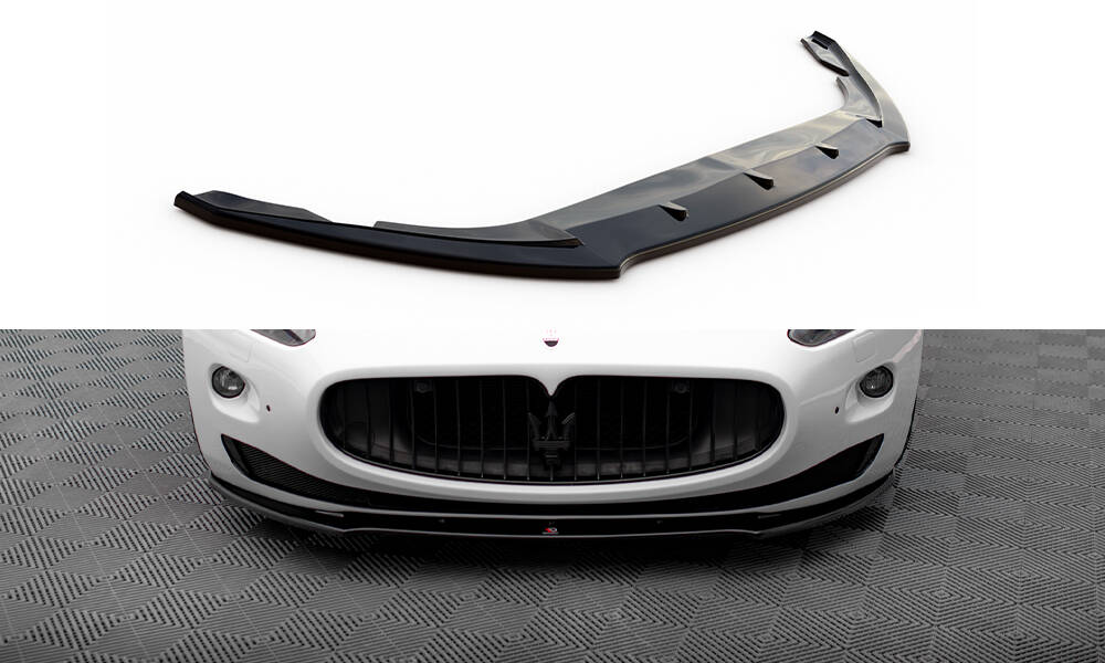 Frontlippe passend für Maserati Granturismo Mk1 schwarz Hochglanz