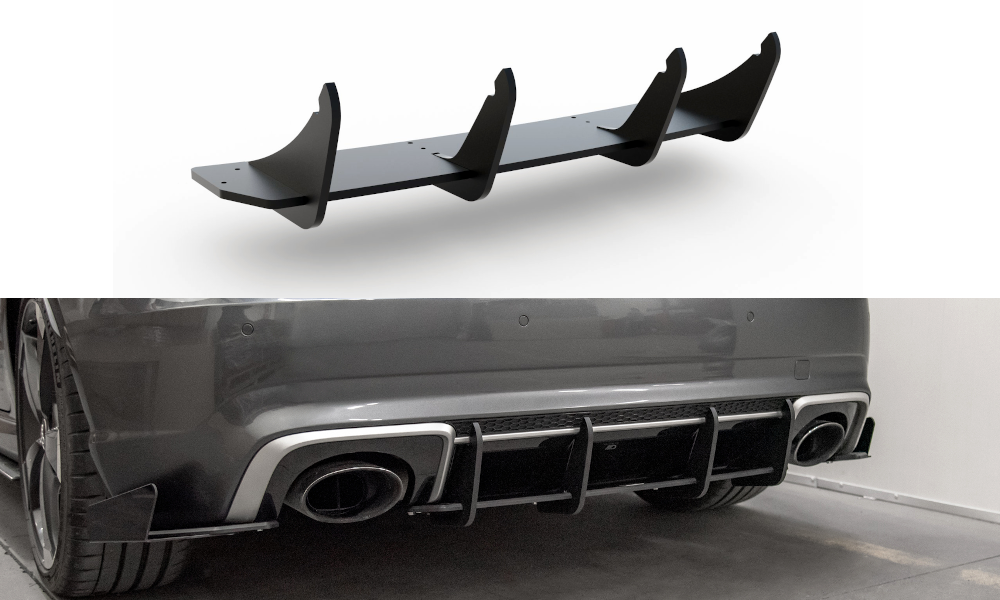Street Pro Heckschürze Heck Ansatz Diffusor V.1 passend für Audi RS3 8V Sportback