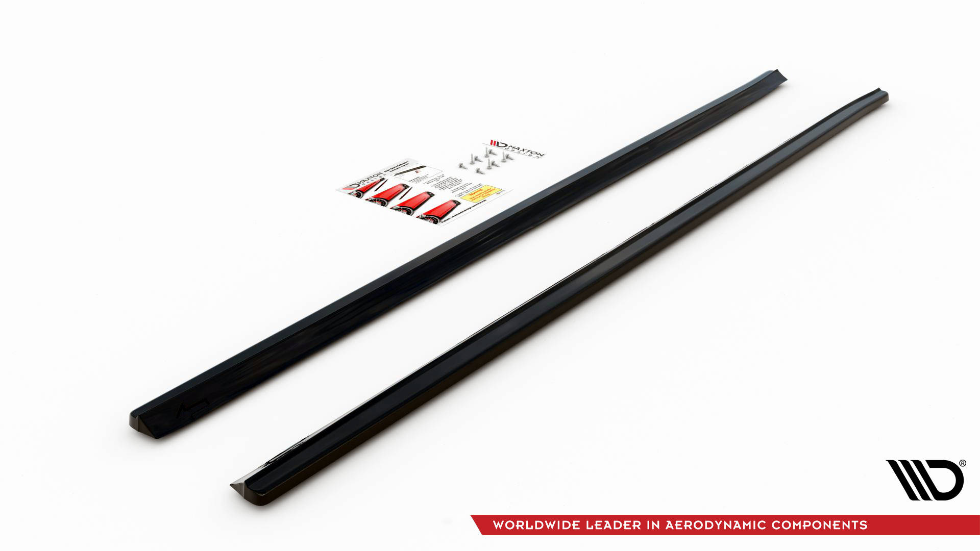 Seitenschweller Ansatz für Skoda Octavia RS Mk2 / Mk2 FL schwarz Hochglanz