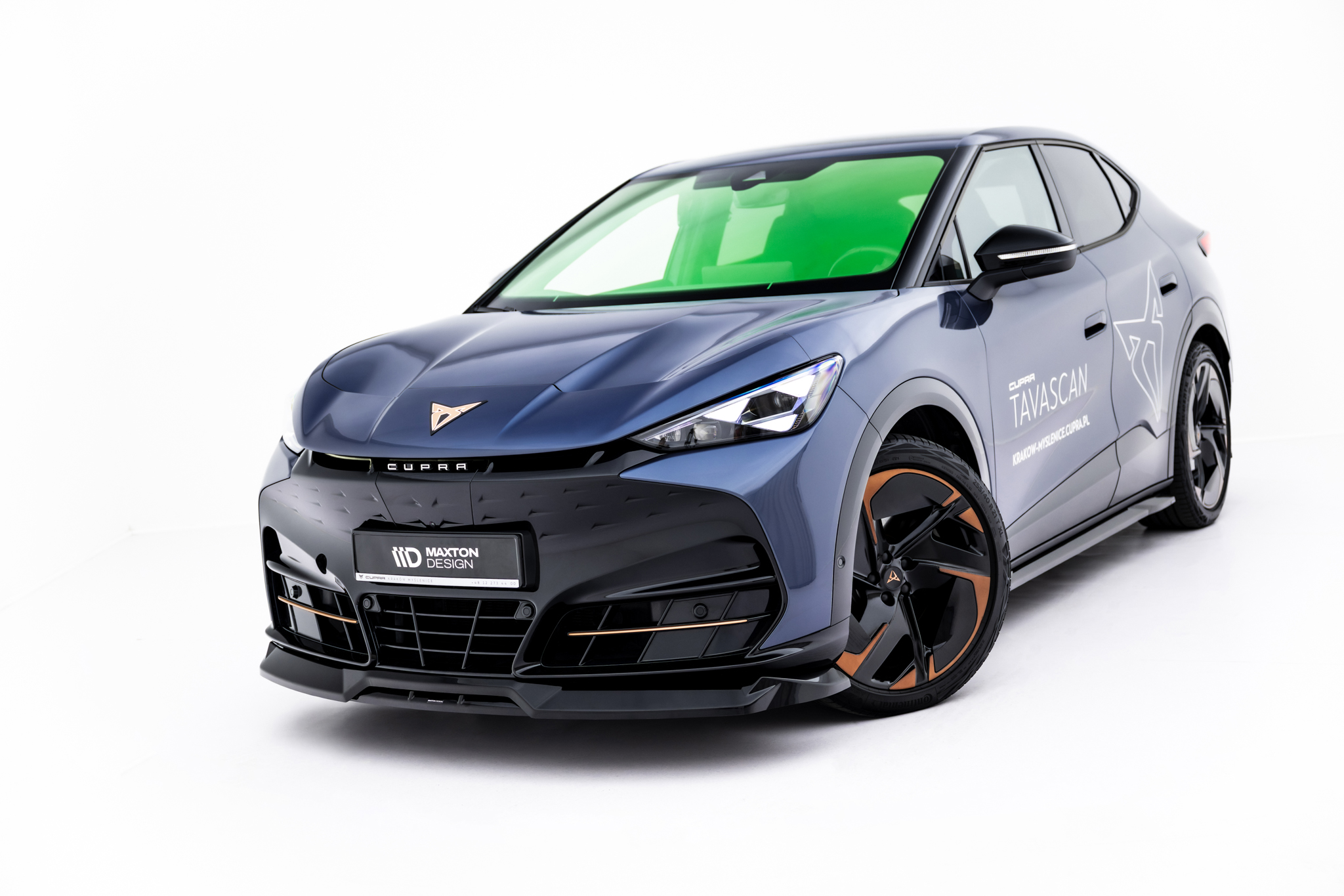 Frontlippe passend für CUPRA Tavascan Mk1 schwarz Hochglanz