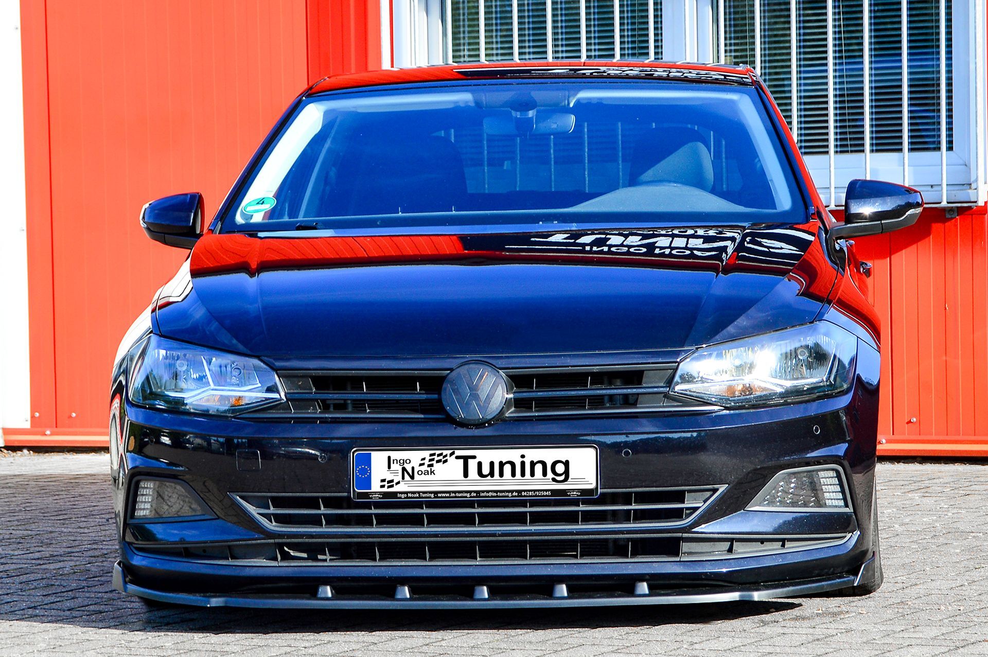 Spoilerschwert Cuplippe V2 mit Wings für VW Polo 6 2G Carbon Optik