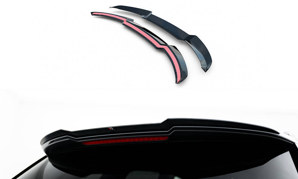 Heck Spoiler Aufsatz Abrisskante passend für Audi Q7 S-Line / SQ7 Mk2 FL 2 schwarz Hochglanz