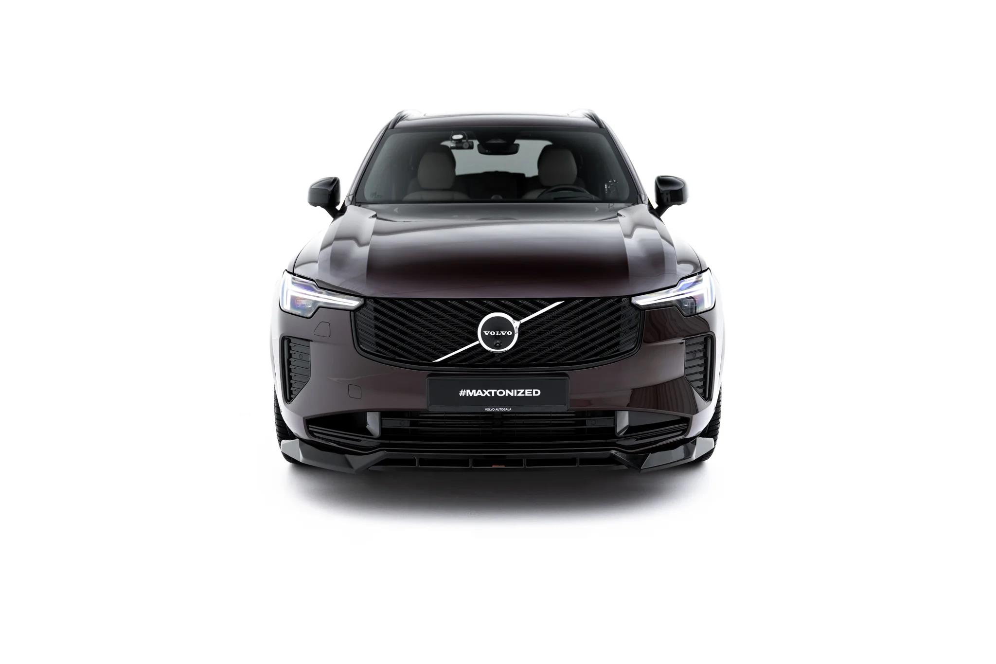 Street+ Spoilerlippe Front Ansatz passend für Volvo XC90 Mk2 Facelift 2 schwarz Hochglanz