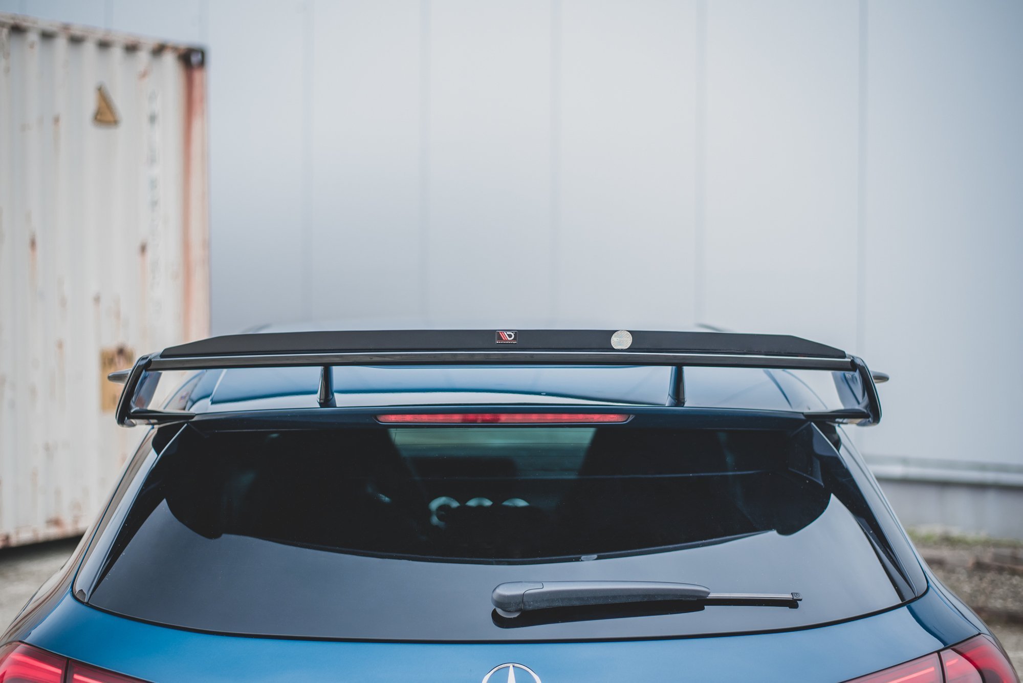 Spoiler CAP für Mercedes A35 AMG Hatchback W177 schwarz Hochglanz