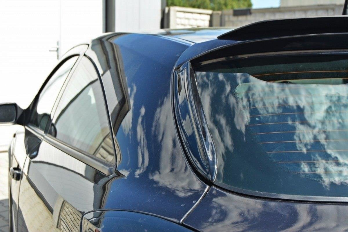 Seitliche Heck Spoiler Aufsätze passend für Opel Astra H FOR OPC / VXR schwarz matt