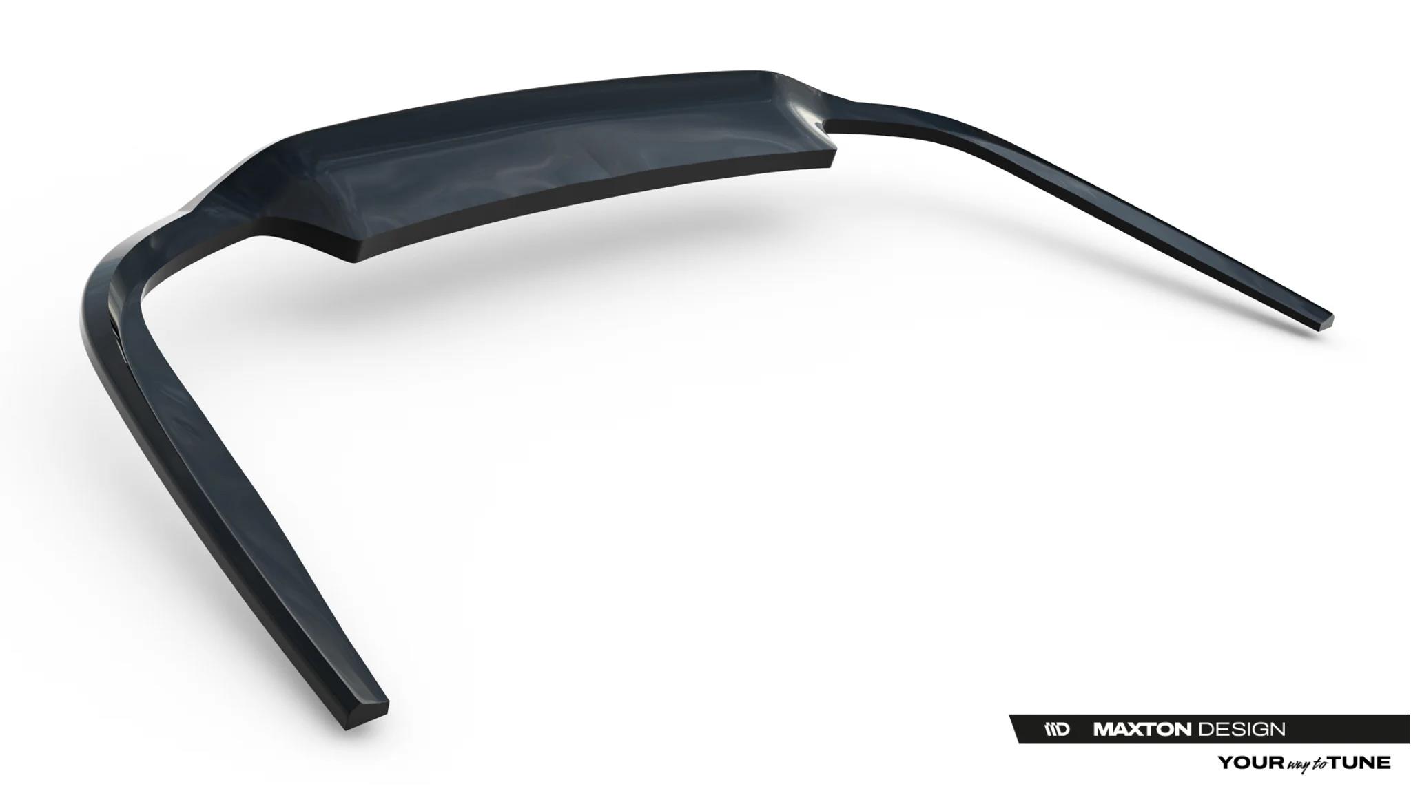 Street+ Mittlerer Diffusor RACE passend für Audi A8 S-Line Long D5 Facelift schwarz Hochglanz