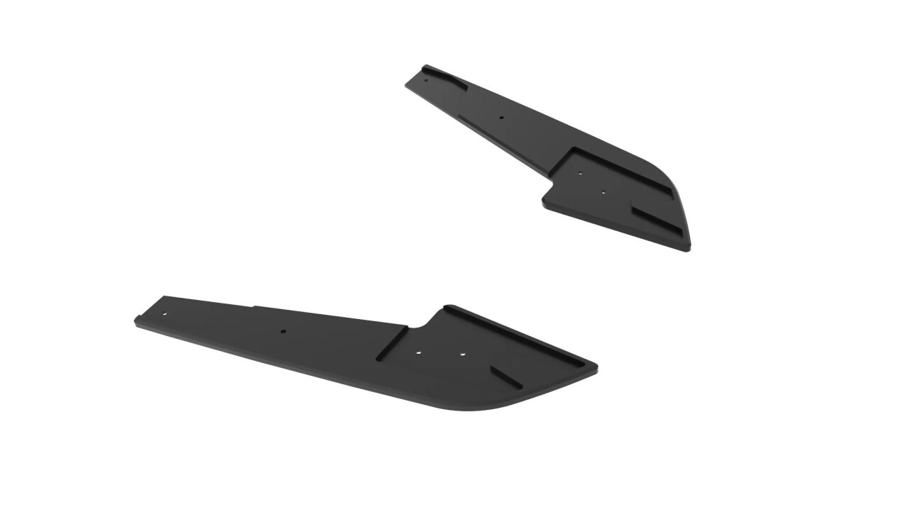 Diffusor Flaps passend für Audi S5 Coupe F5 roter Kern