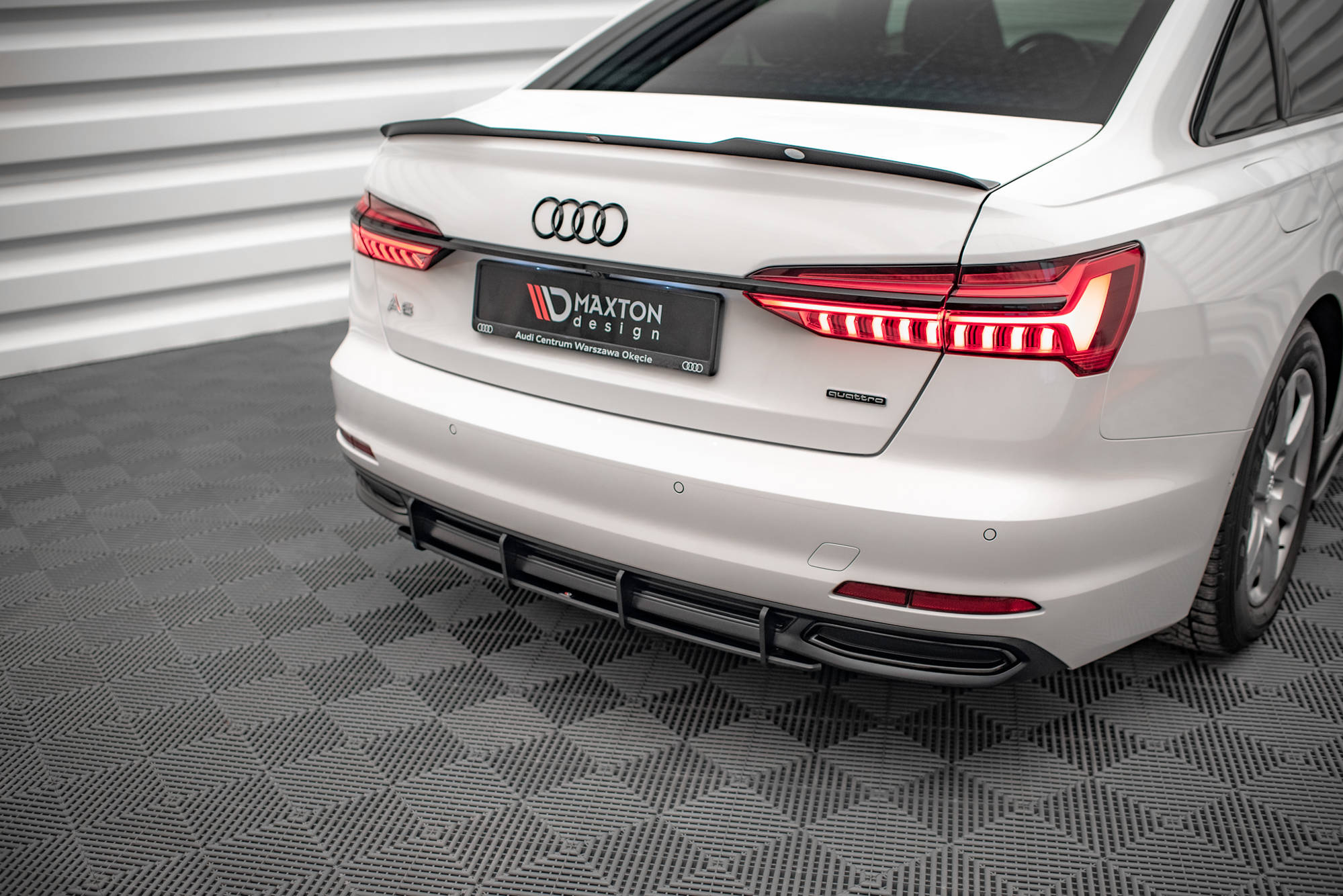 Street Pro Heckschürze Heck Ansatz Diffusor passend für Audi A6 C8