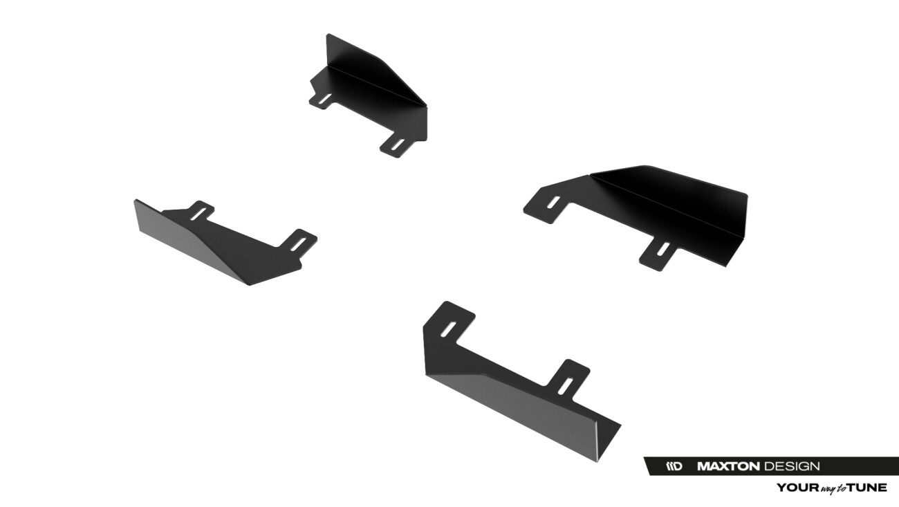 Seitenschweller Flaps passend für Jaguar F-Type X152 Facelift 2 schwarz Hochglanz