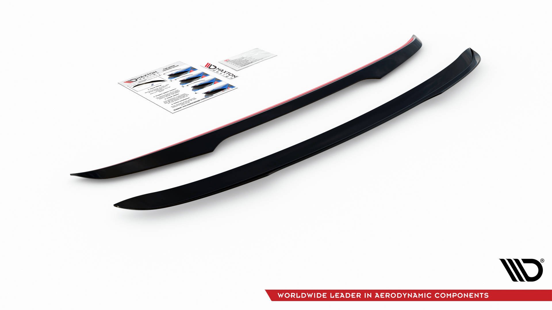 Heck Spoiler Aufsatz Abrisskante passend für Ford Escape Mk3 schwarz Hochglanz