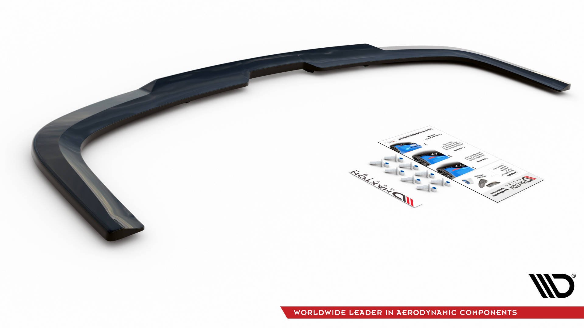 Street+ Mittlerer Diffusor RACE Heck Ansatz passend für VW Caddy Mk. 4 schwarz Hochglanz