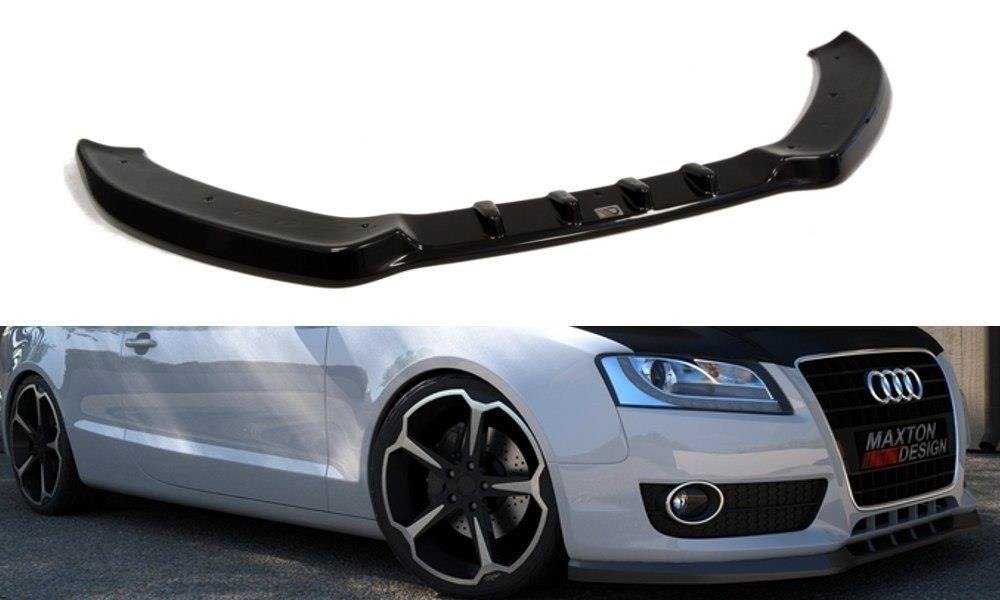 Street+ Spoilerlippe Front Ansatz passend für Audi A5 8T schwarz Hochglanz