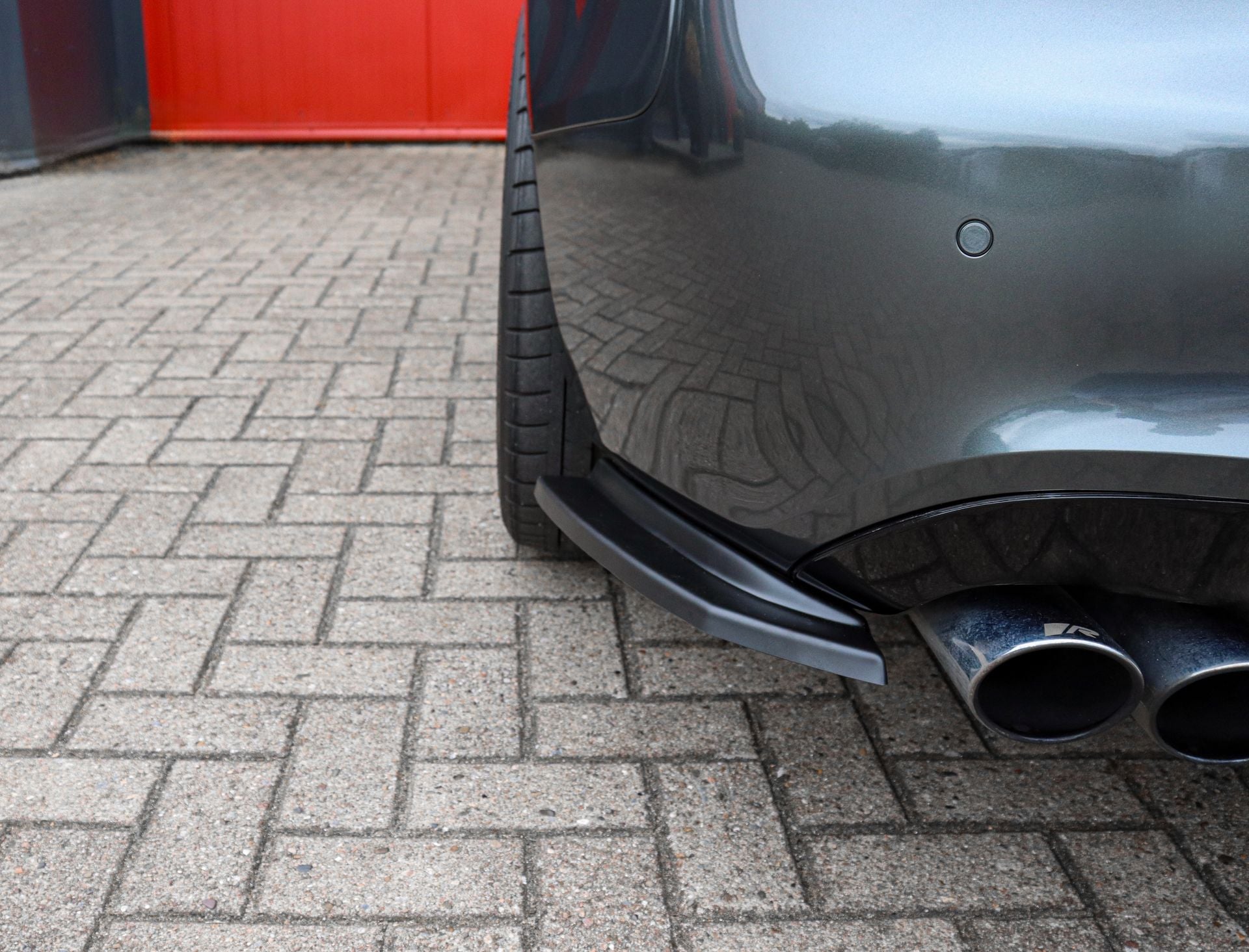 Heckansatz Seitenteile aus ABS für Audi A5 B8 nur für Cabrio / Coupe Carbon Optik