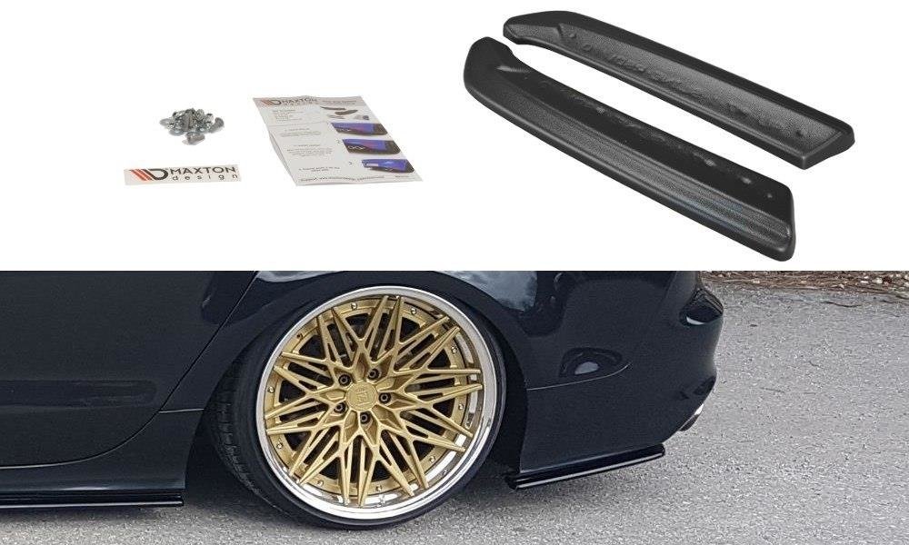 Heck Ansatz Flaps Diffusor V.1 für Audi A7 S-Line C7 schwarz Hochglanz