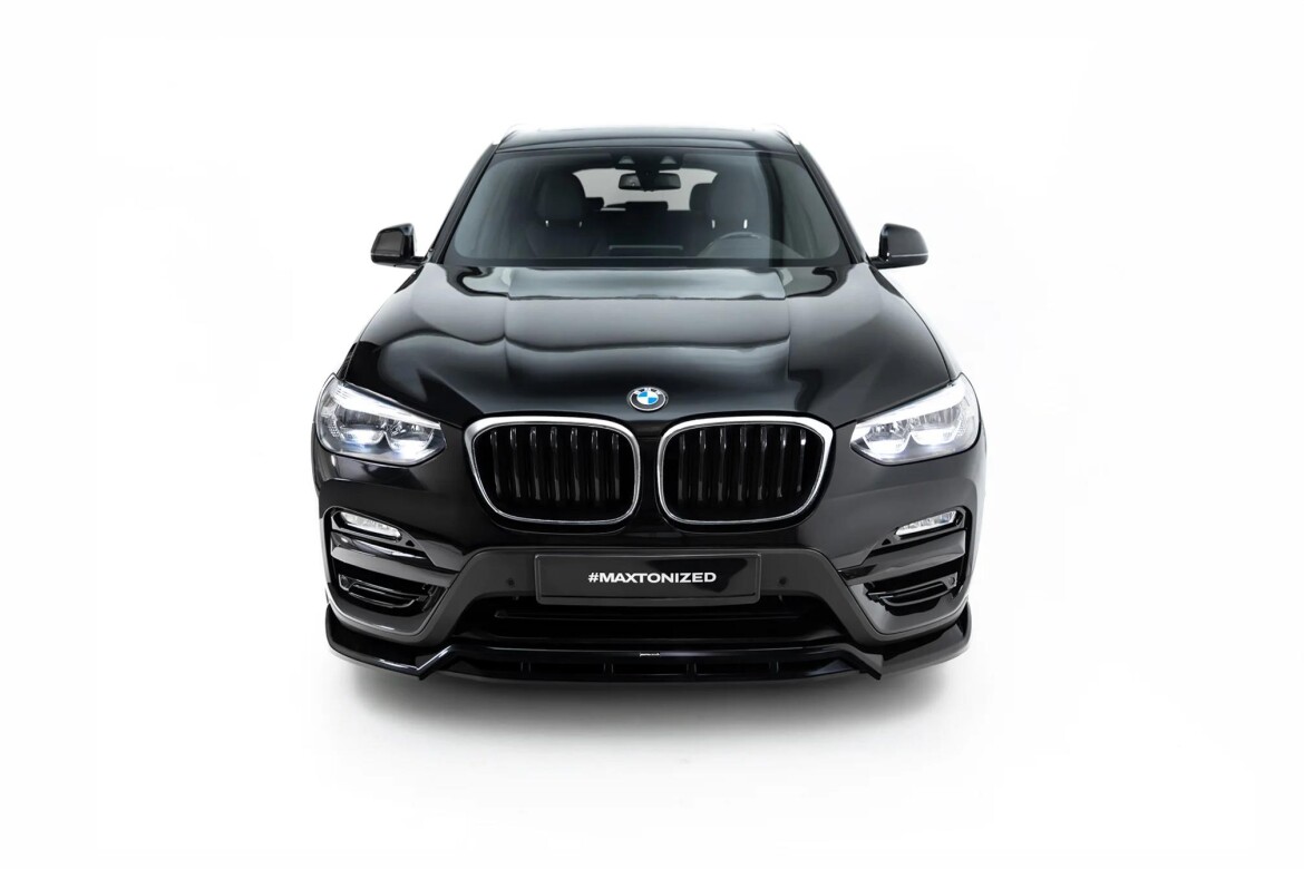 Frontlippe passend für BMW X3 G01 schwarz Hochglanz