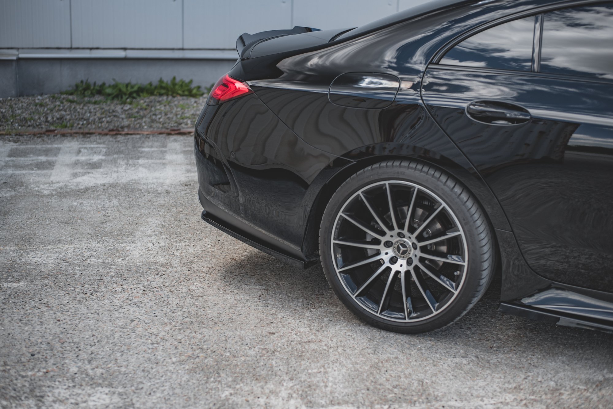 Heckansatz Mercedes-Benz CLS AMG-Line C257 schwarz Hochglanz