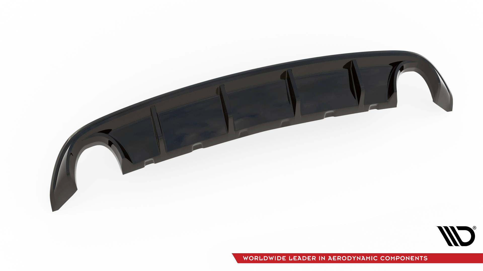 Street+ Heck Ansatz Diffusor passend für Ford Edge Mk2 schwarz Hochglanz